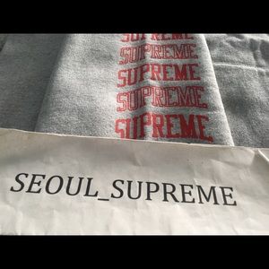 Supreme Arc Sleeve Logo Hooded Sweatshirt